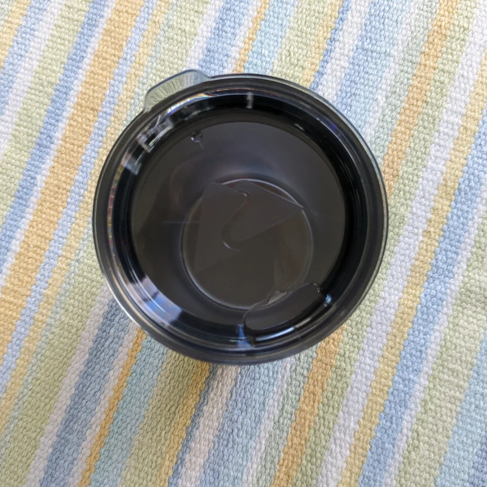 Insulated blue travel tumbler